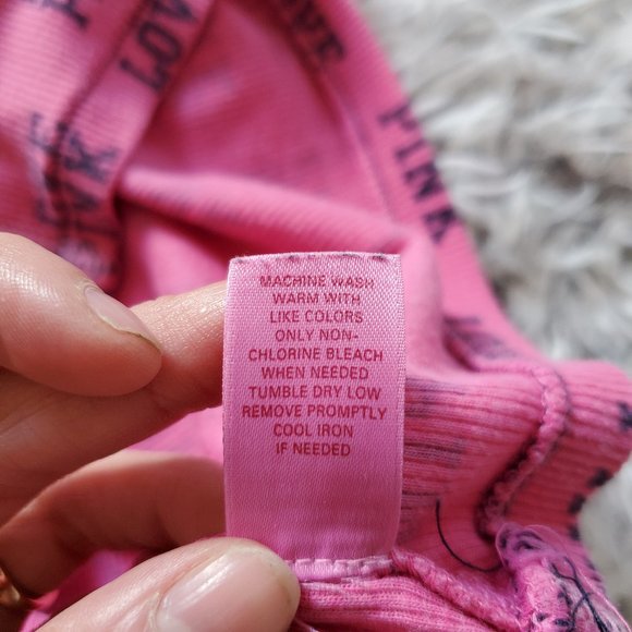 PINK Victoria's Secret Pink and Black Tank Top - Picture 6 of 7